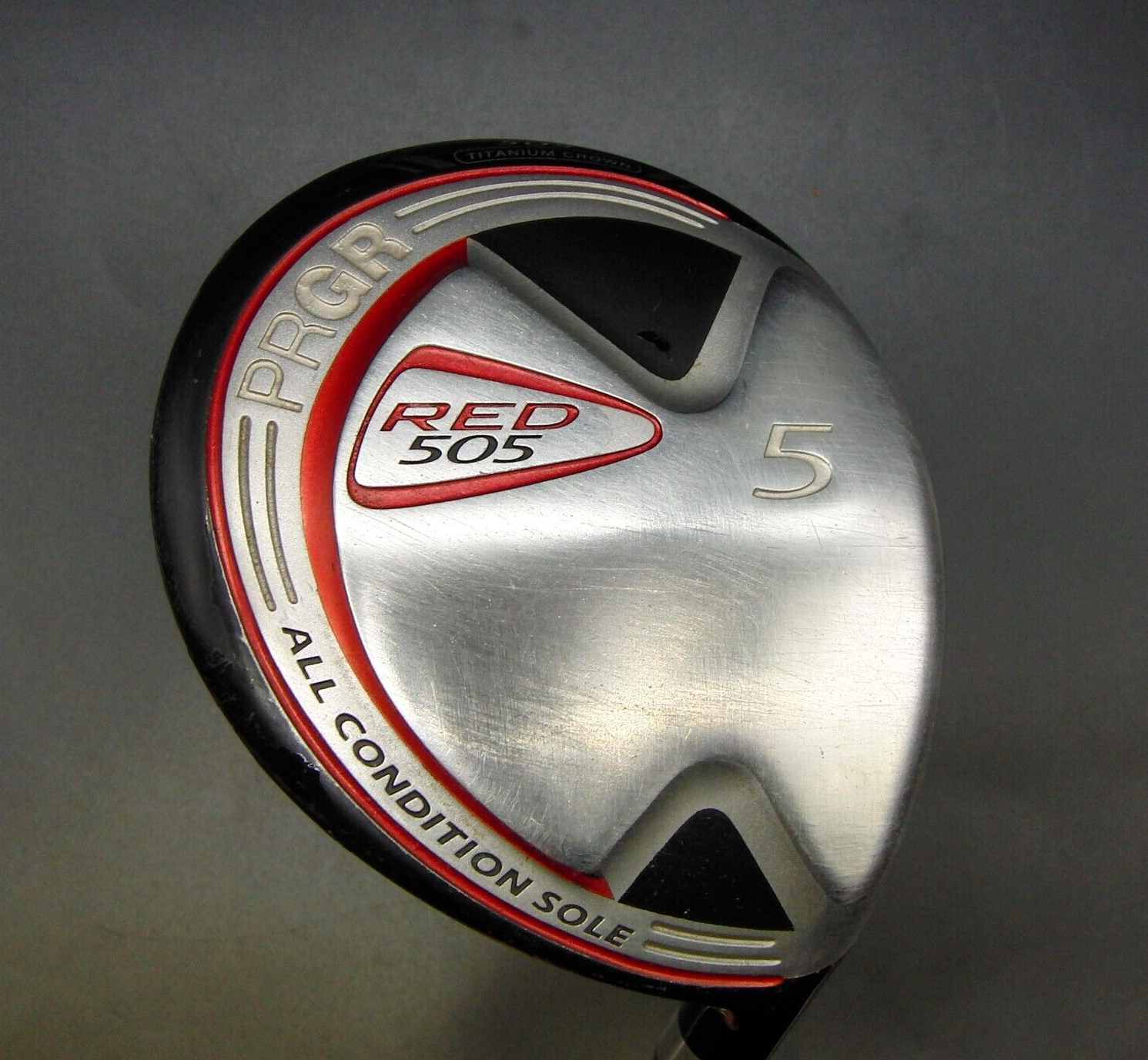 PRGR Red 505 5 Wood Regular Graphite Shaft Golf Pride Grip 3 PRGR Red 505 5 Wood Regular Graphite Shaft Golf Pride Grip