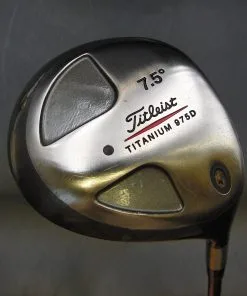 Titleist Titanium 975D 7.5° Driver Stiff Graphite Shaft Titleist Grip