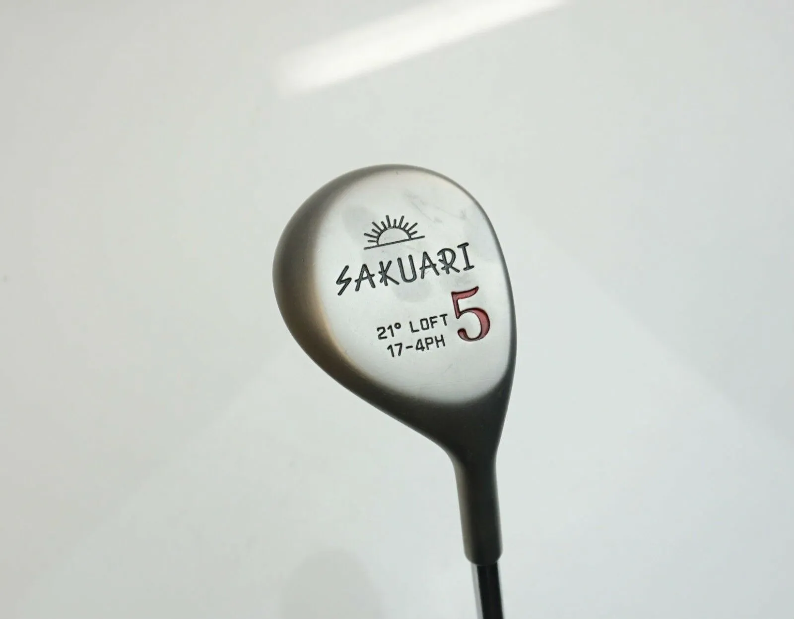 Vintage Refinished Sakuari 21 Degree 5 Wood Regular Steel Shaft Lamkin Grip 3 Vintage Refinished Sakuari 21 Degree 5 Wood Regular Steel Shaft Lamkin Grip