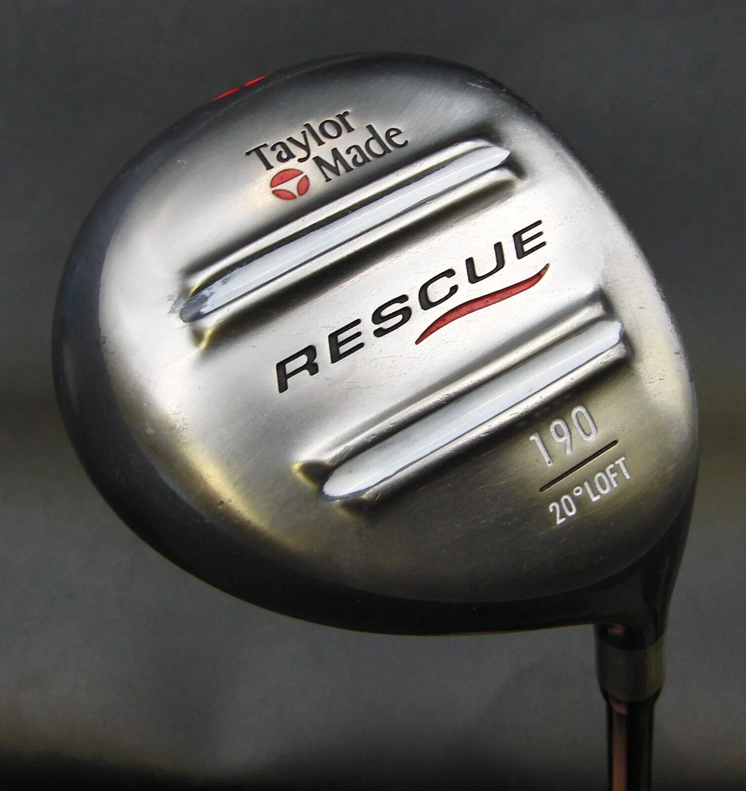 TaylorMade Rescue 190 20° Wood Stiff Graphite Shaft TaylorMade Grip 3 TaylorMade Rescue 190 20° Wood Stiff Graphite Shaft TaylorMade Grip