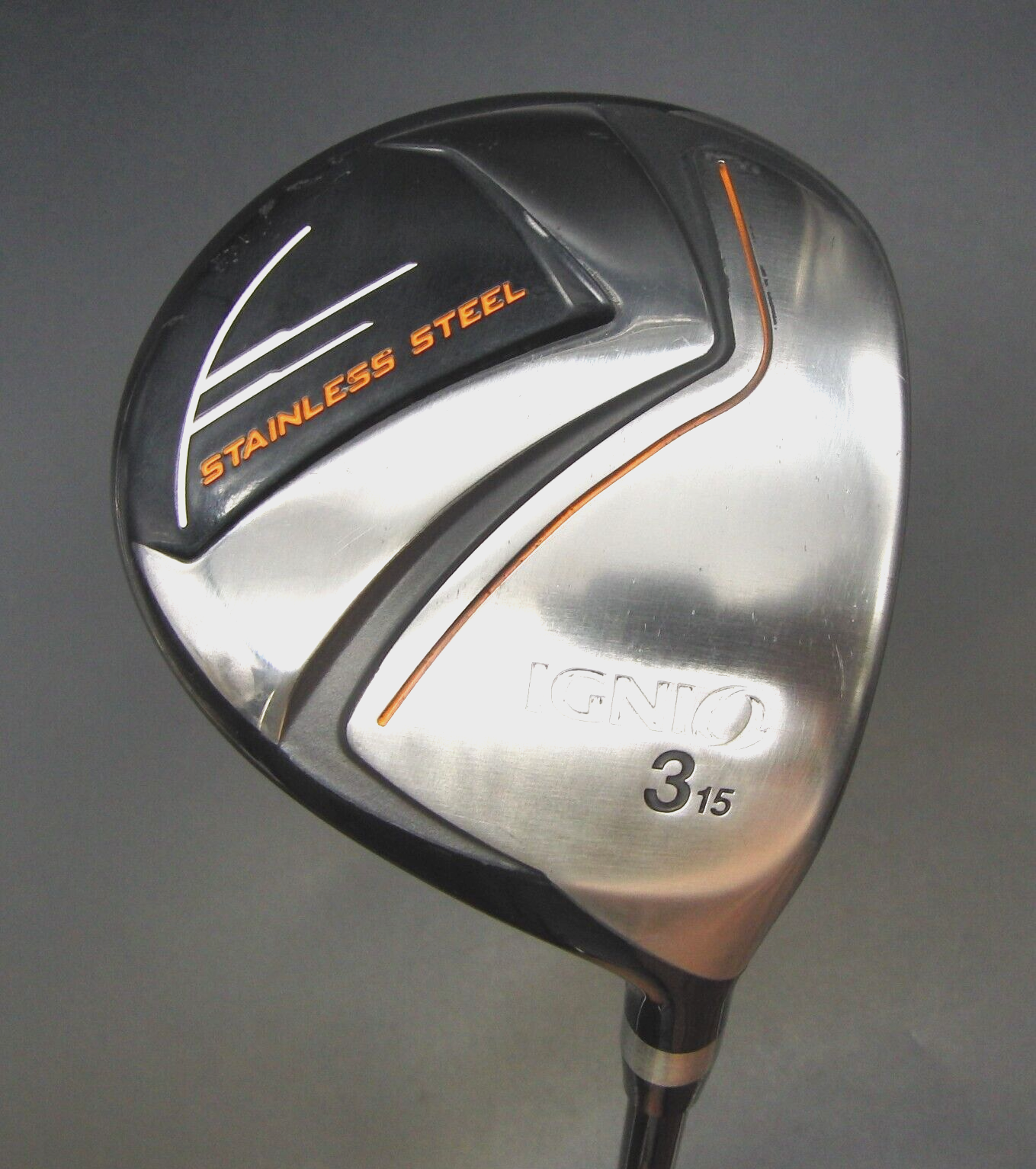 Japanese Ignio Stainless Steel 15° 3 Wood Regular Graphite Shaft Ignio Grip 3 Japanese Ignio Stainless Steel 15° 3 Wood Regular Graphite Shaft Ignio Grip