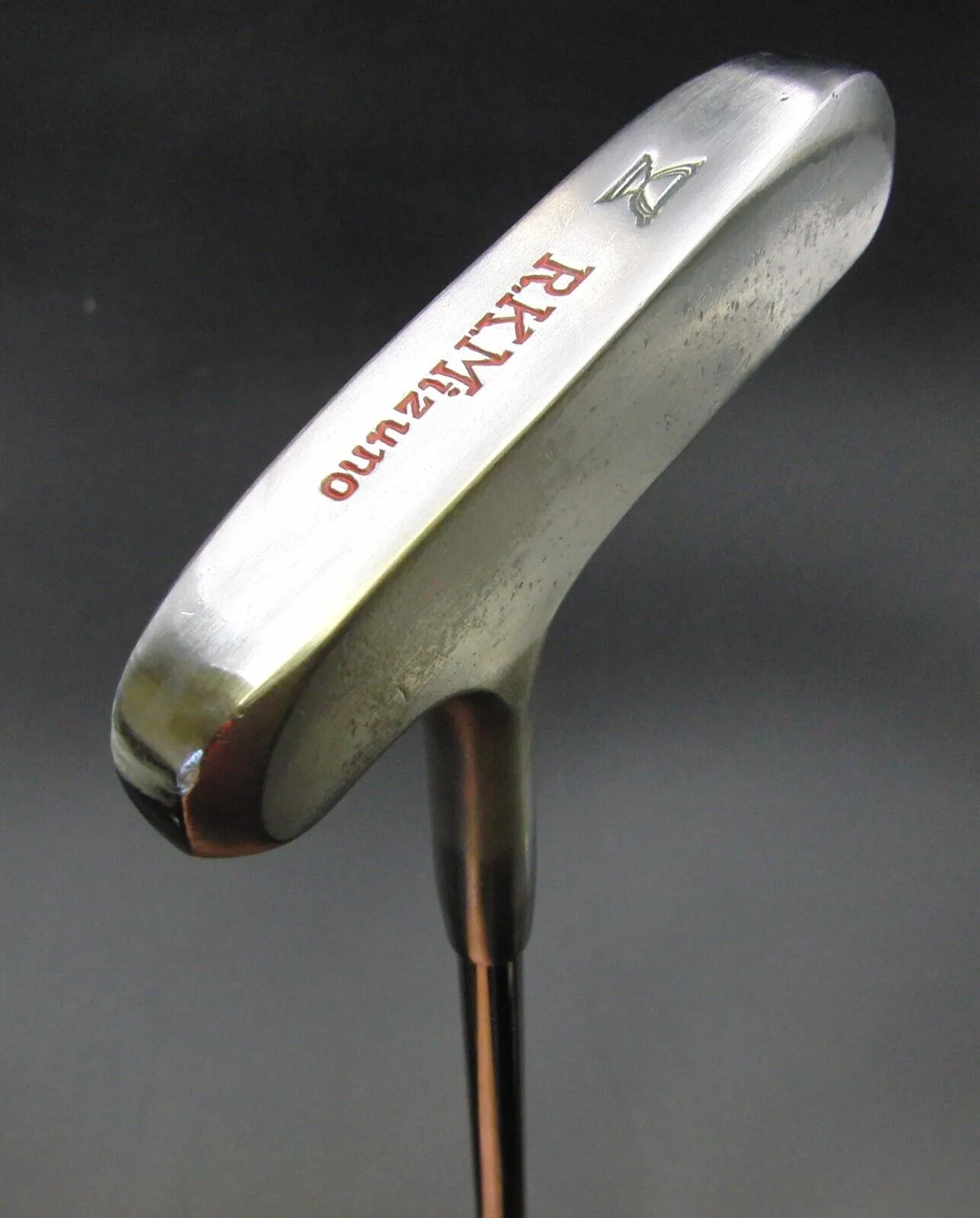 Vintage Mizuno R.K 87cm Putter Length Steel Shaft Iguana Golf Grip 3 Vintage Mizuno R.K 87cm Putter Length Steel Shaft Iguana Golf Grip