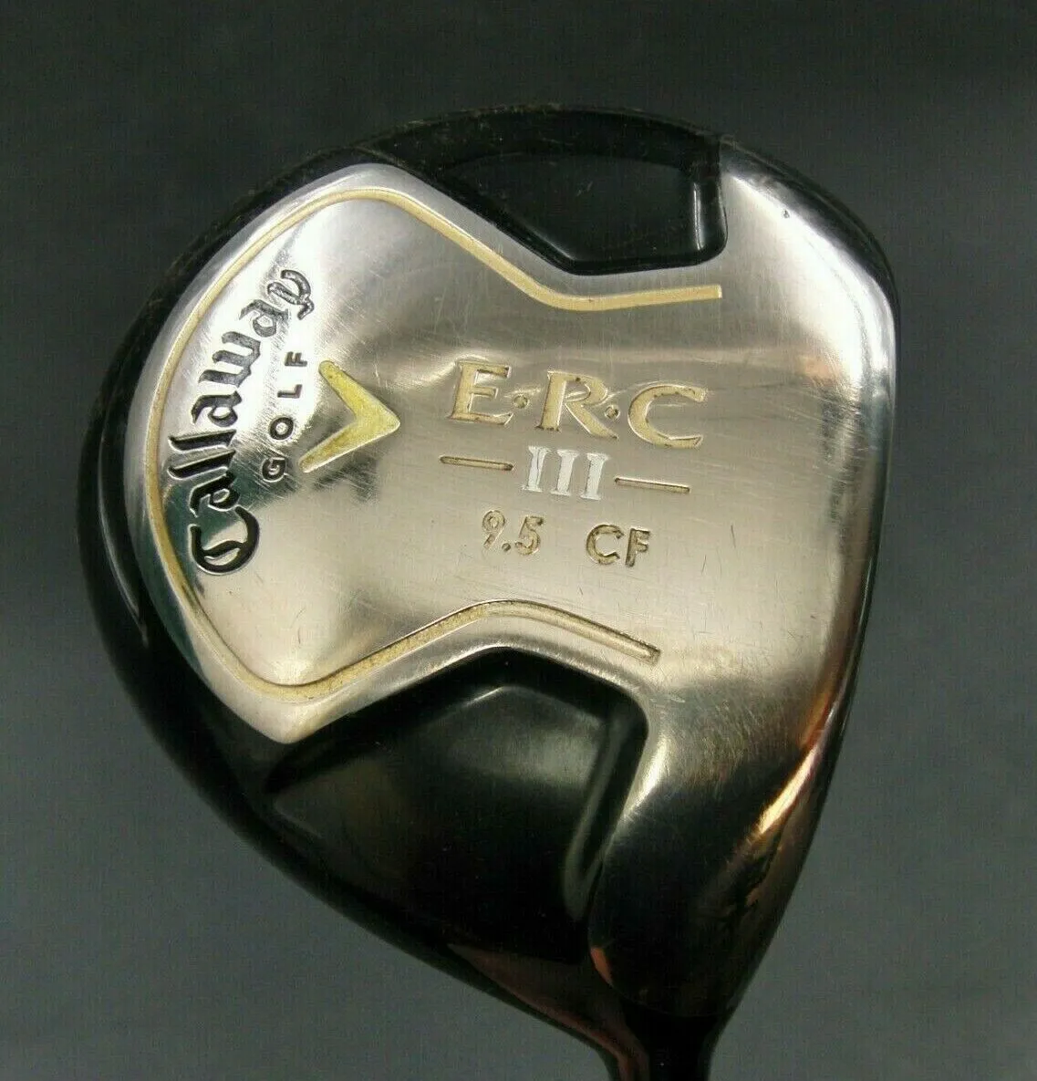 Callaway E.R.C III 9.5° CF Driver Stiff Graphite Shaft Golf Pride Grip 3 Callaway E.R.C III 9.5° CF Driver Stiff Graphite Shaft Golf Pride Grip