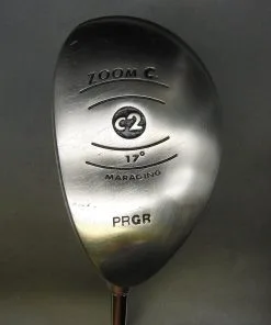 Left Handed PRGR Zoom C2 17° Hybrid Stiff Graphite Shaft Zoom Grip