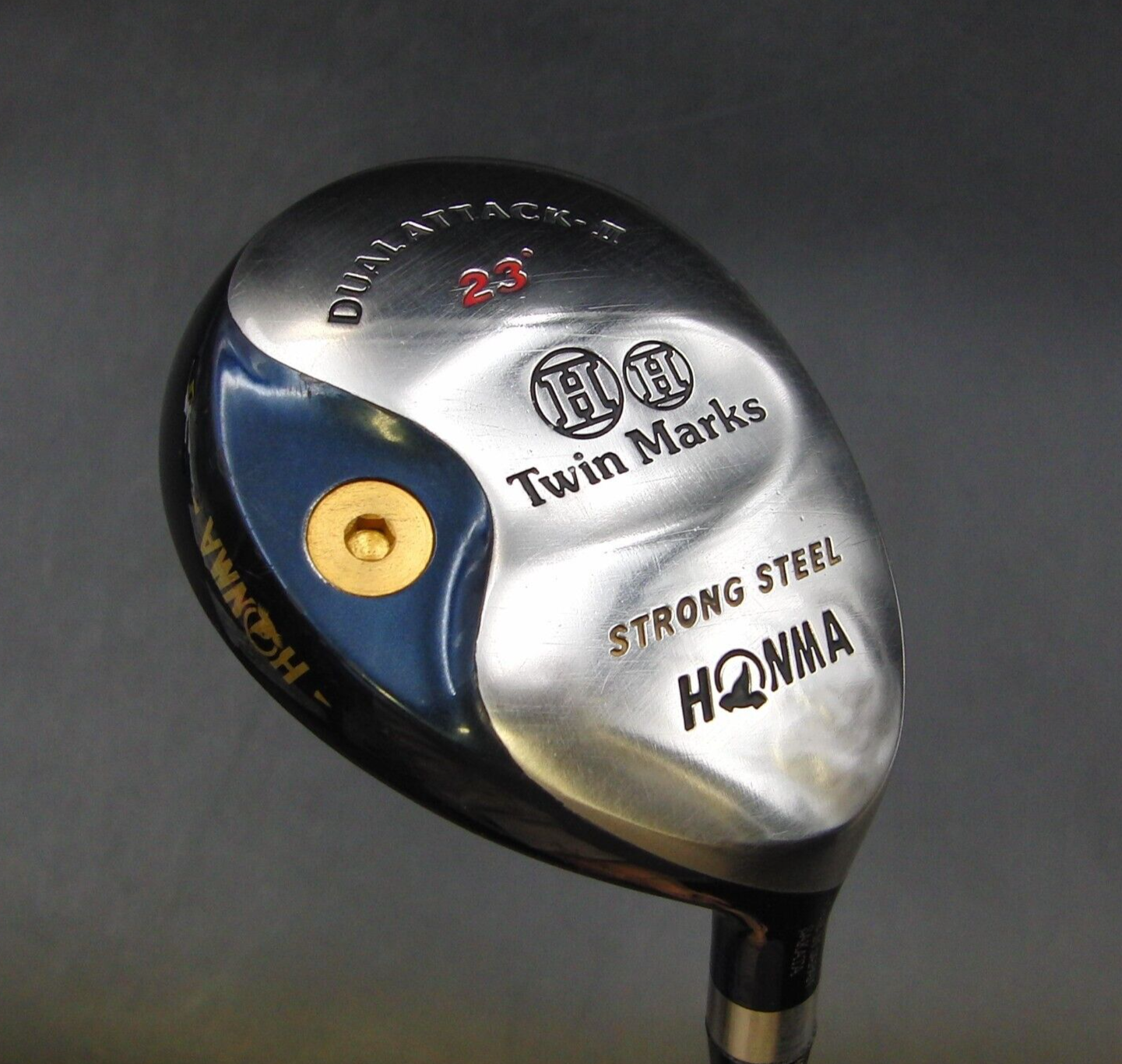 Honma Dual Attack II Twin Marks 23° Hybrid Regular Graphite Shaft Honma Grip 3 Honma Dual Attack II Twin Marks 23° Hybrid Regular Graphite Shaft Honma Grip