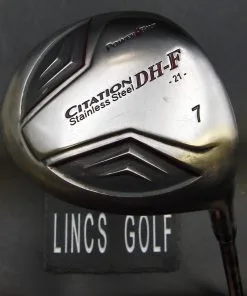 PowerBilt Citation DH-F 21° 7 Wood Regular Graphite Shaft Black Grip