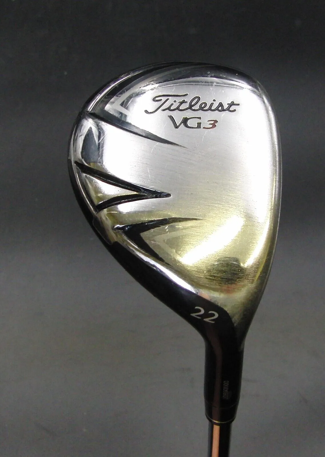 Titleist VG3 22° Hybrid Stiff Steel Shaft VG3 Grip 3 Titleist VG3 22° Hybrid Stiff Steel Shaft VG3 Grip