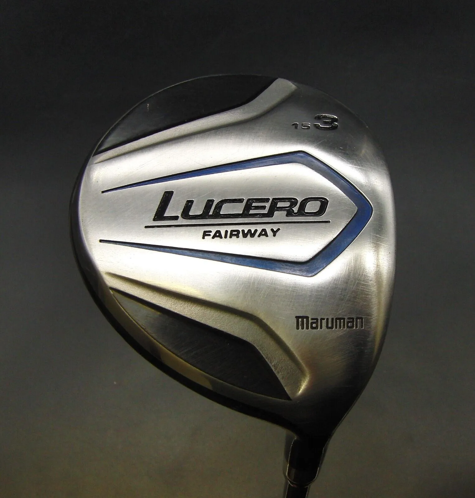 Japanese Maruman Lucero FairWay 15° 3 Wood Stiff Graphite Shaft Maruman Grip 3 Japanese Maruman Lucero FairWay 15° 3 Wood Stiff Graphite Shaft Maruman Grip