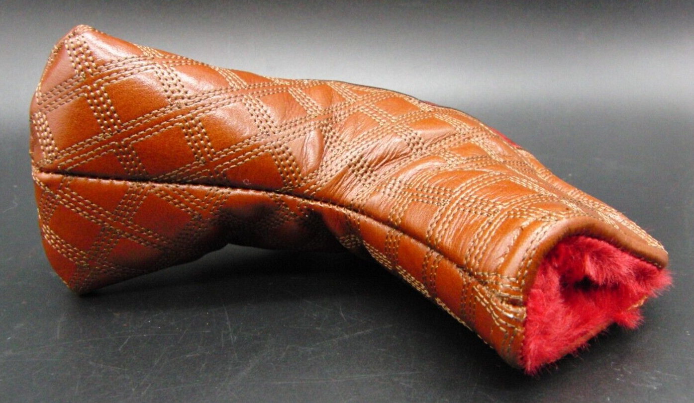 Luxury PSYKO GOLF Ostrich Genuine Leather Putter Head Cover 6 Luxury PSYKO GOLF Ostrich Genuine Leather Putter Head Cover - Image 4