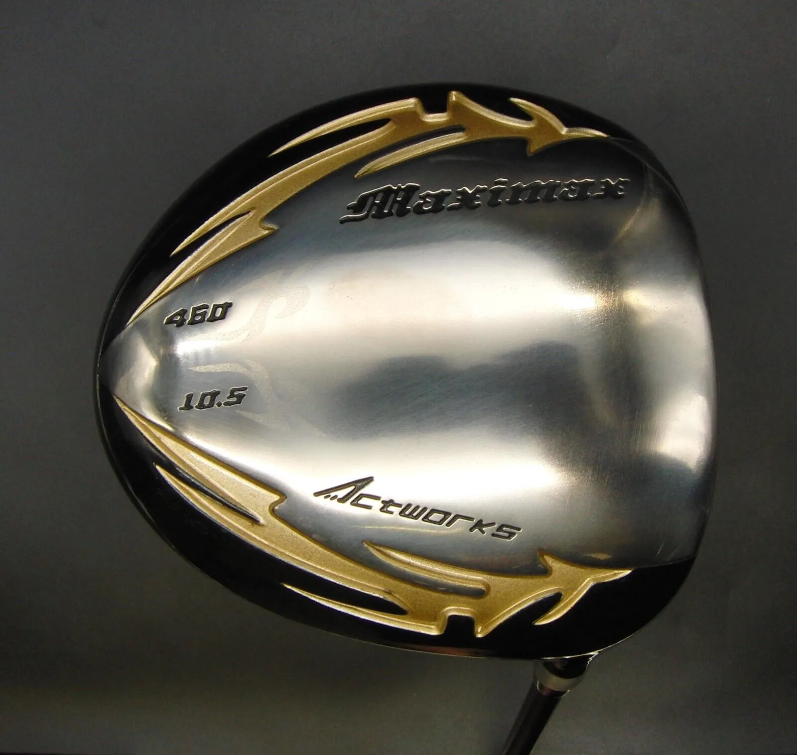 Japanese Actworks Maximax 460 10.5° Driver Stiff Graphite Shaft + Headcover 3 Japanese Actworks Maximax 460 10.5° Driver Stiff Graphite Shaft + Headcover