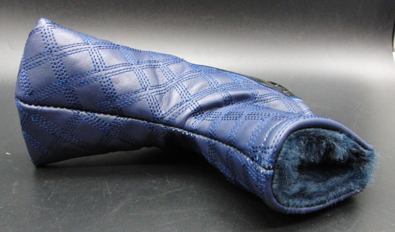 Luxury PSYKO GOLF Croc/Quilted Genuine Leather Putter Embossed Logo Head Cover 5 Luxury PSYKO GOLF Croc/Quilted Genuine Leather Putter Embossed Logo Head Cover - Image 3