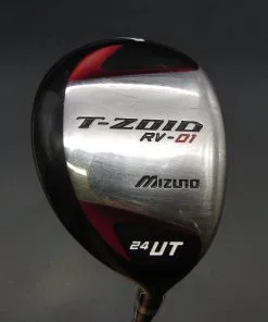 Japanese Mizuno T-Zoid RV-01 UT 24° Hybrid Stiff Flex Graphite Shaft Mizuno Grip