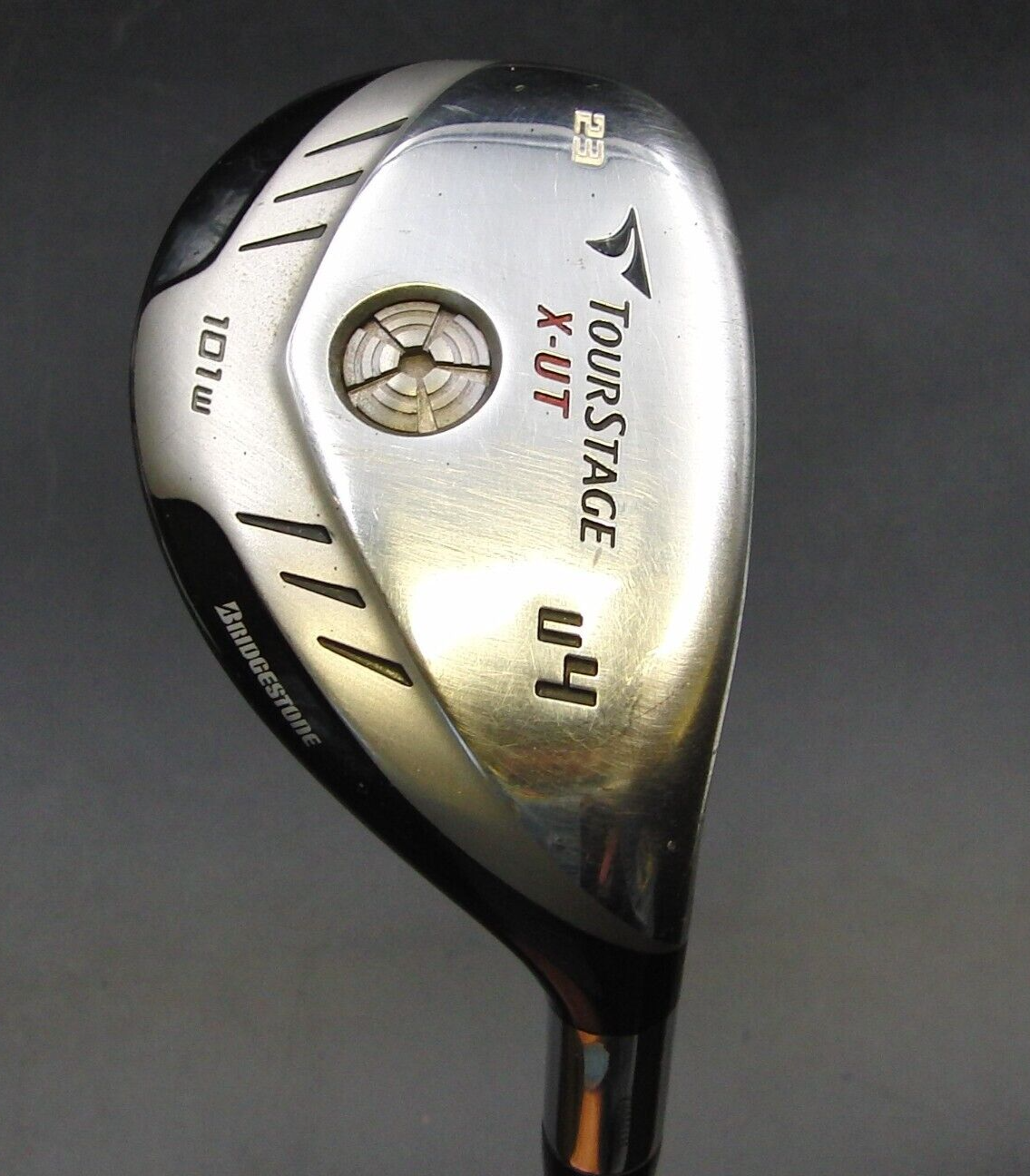 Bridgestone Tourstage X-UT 101W 23° 4 Hybrid Stiff Steel Shaft Elite Grip 3 Bridgestone Tourstage X-UT 101W 23° 4 Hybrid Stiff Steel Shaft Elite Grip