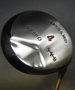 Japanese SYB VESPO Super & Mid 4 Wood Stiff Flex Steel Shaft Golf Pride Grip