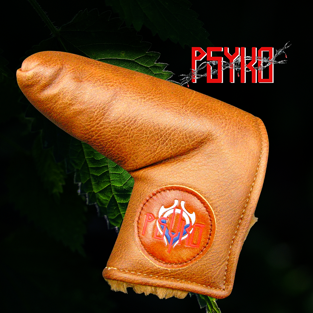 Luxury PSYKO GOLF Embroidered PU Leather Putter Head Cover Furry Lining 9 Luxury PSYKO GOLF Embroidered PU Leather Putter Head Cover Furry Lining - Image 7
