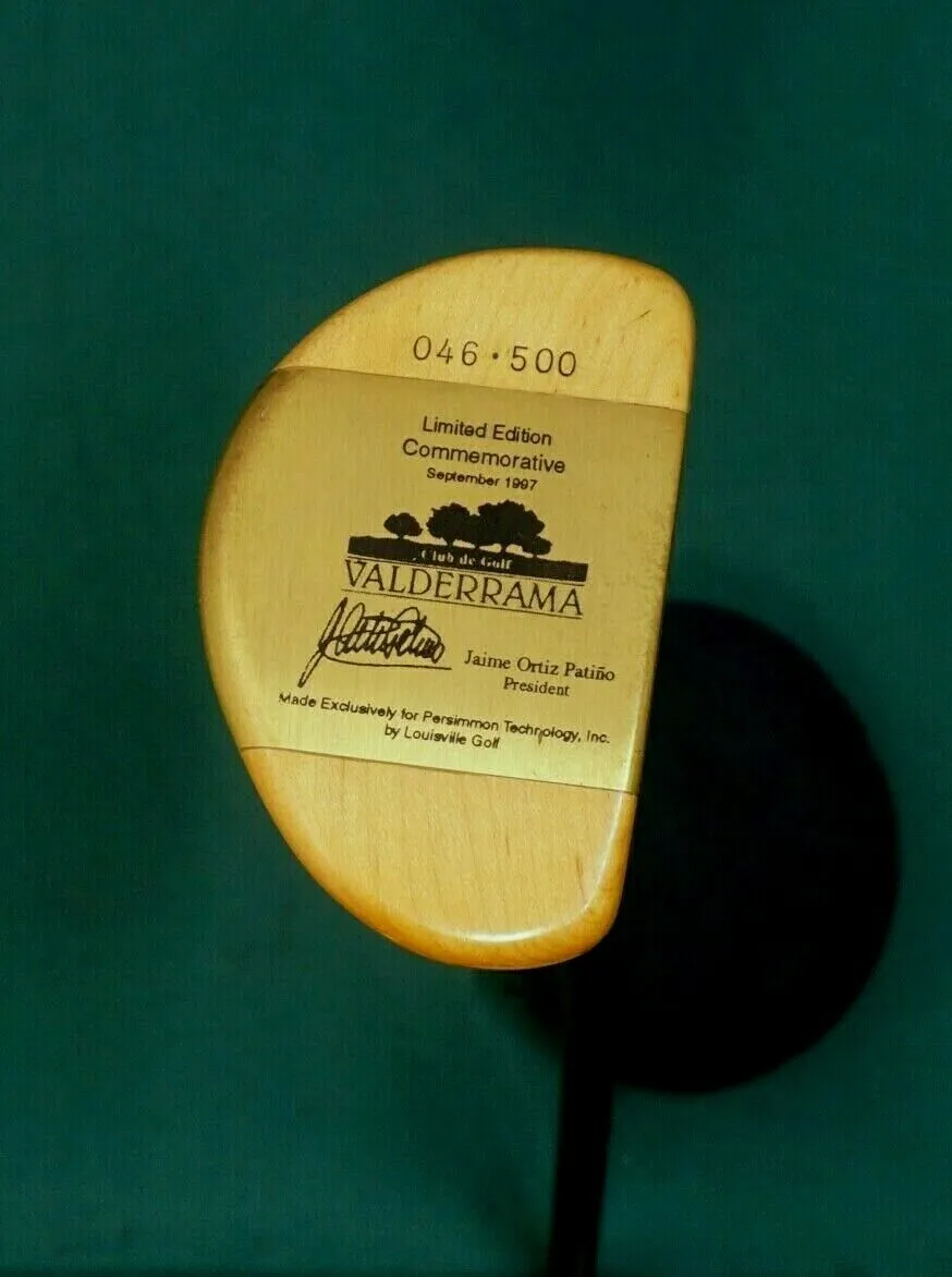 Lincs_golf Limited Edition Commemorative Sept 1997 Valderrama Putter + Head Cover 4 Lincs_golf Limited Edition Commemorative Sept 1997 Valderrama Putter + Head Cover - Image 2