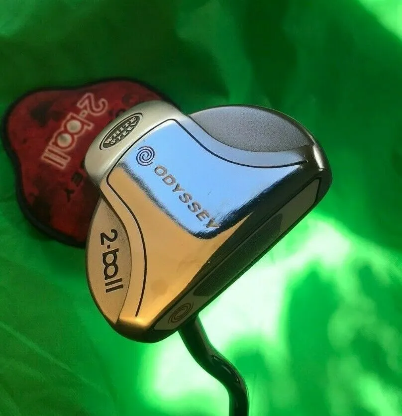 Lincs_golf Odyssey White Steel 2 Ball Putter 85cm Long + Headcover 3 Lincs_golf Odyssey White Steel 2 Ball Putter 85cm Long + Headcover