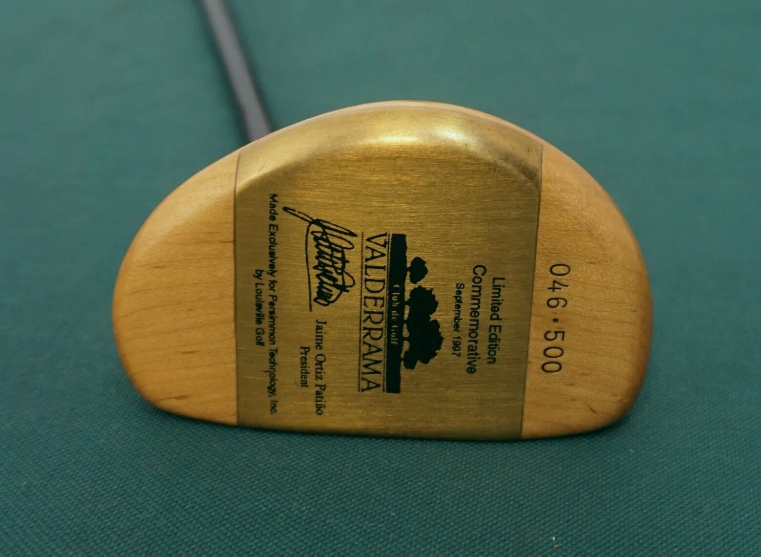 Lincs_golf Limited Edition Commemorative Sept 1997 Valderrama Putter + Head Cover 11 Lincs_golf Limited Edition Commemorative Sept 1997 Valderrama Putter + Head Cover - Image 9