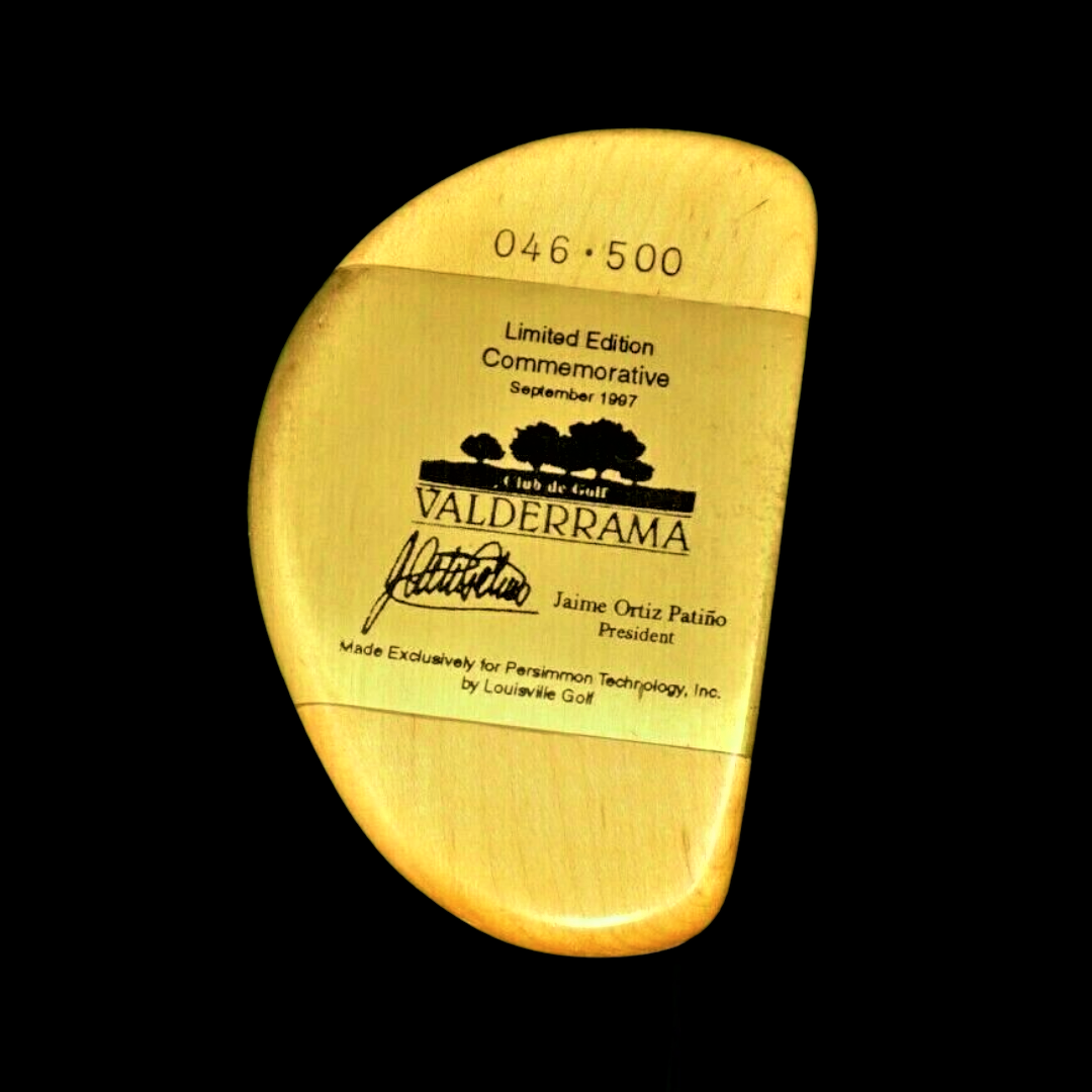 Lincs_golf Limited Edition Commemorative Sept 1997 Valderrama Putter + Head Cover 3 Lincs_golf Limited Edition Commemorative Sept 1997 Valderrama Putter + Head Cover